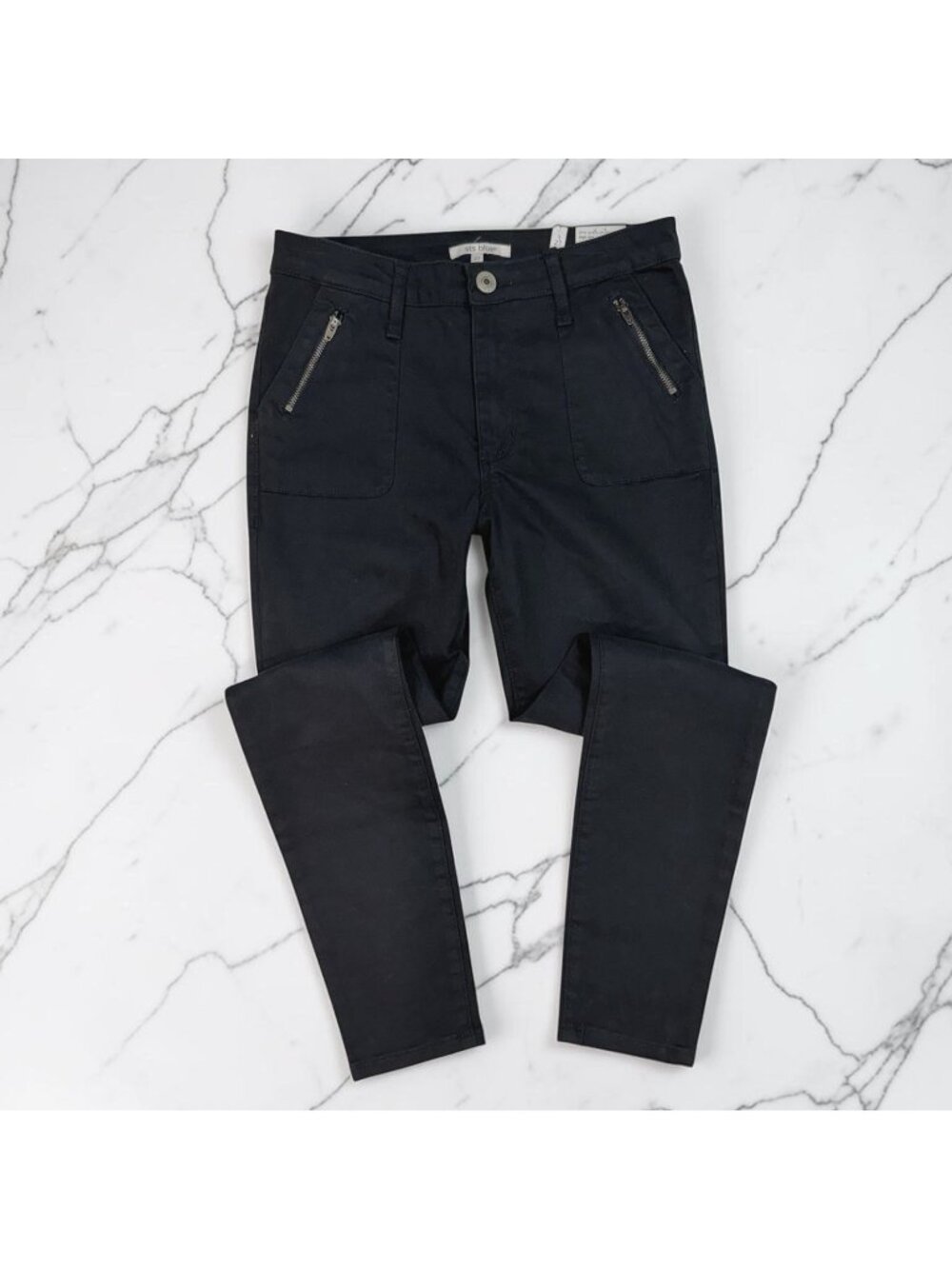 STS Blue Ellie Ankle Skinny Pants Size 27 High Rise Twill Khaki Chino Charcoal